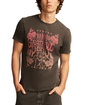 Мужская футболка Lucky Brand Grateful Dead с цветочным рисунком и коротким рукавом 7890₽