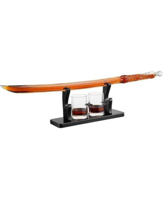 Большой набор графинов для виски и вина The Wine Savant Samurai Sword