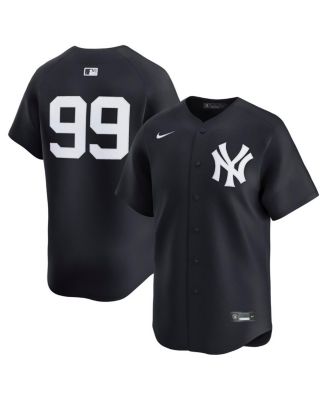 Мужская футболка Nike Aaron Judge Navy New York Yankees Alternate Limited Player синего цвета
