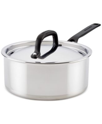 5-слойная кастрюля KitchenAid из нержавеющей стали толщиной 3 кв. см Кастрюля с крышкой