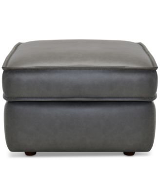 Кожаный пуфик Glympton 26 дюймов, эксклюзивно в Macy's