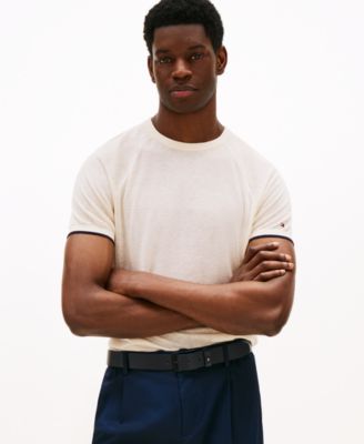 Мужская трикотажная футболка свободного кроя с круглым вырезом и коротким рукавом от Tommy Hilfiger