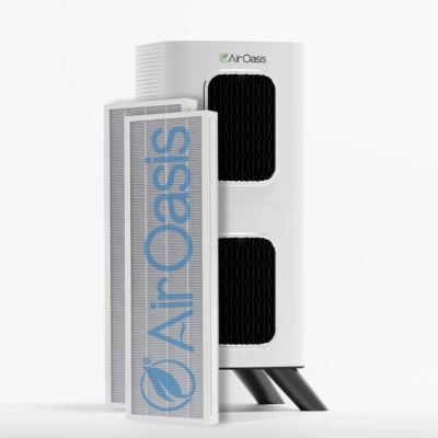 Сменный комплект фильтров Air Oasis iAdaptAir 2.0 H13 | Совместим с воздухоочистителями Air Oasis iAdapt Air 2.0 серии Medium | AOIA-2MRF white