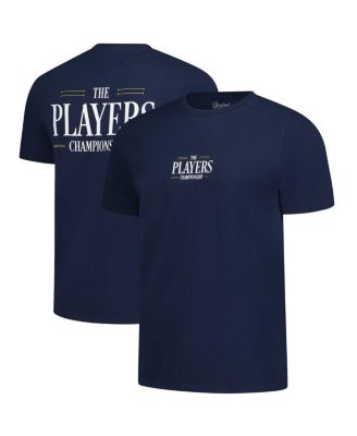 Мужская футболка Barstool Golf темно-синего цвета 2025 года с логотипом PLAYERS Varsity