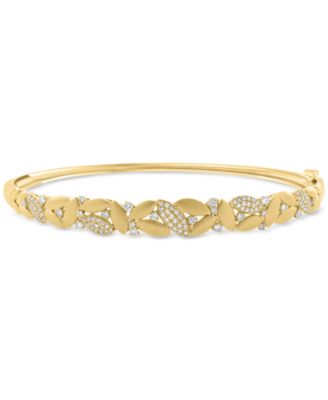 Браслет EFFY® с бриллиантами и полировкой Navette Cluster Bangle (1/2 карата по весу) из 14-каратного золота