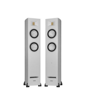 Колонки Fluance Powered Floorstanding Tower с твитерами AMT, усилителем мощностью 150 Вт, HDMI и Bluetooth белого цвета