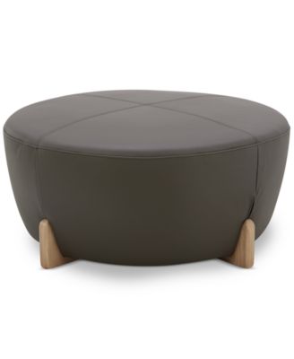 Кожаный пуфик Nierling, эксклюзивно в Macy's grey