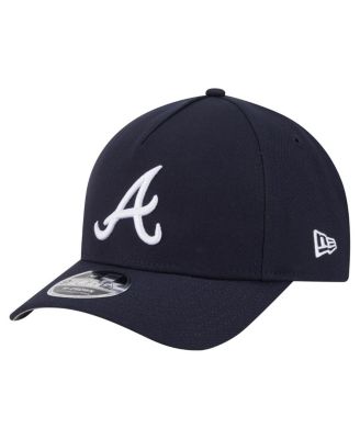 Мужская темно-синяя шляпа Atlanta Braves 9FORTY M-Crown с регулируемой головкой новой эры