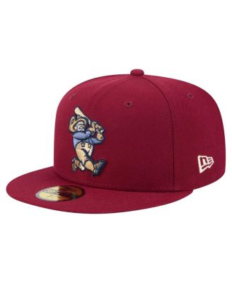 Мужская приталенная шляпа бордового цвета Frisco RoughRiders Authentic Collection 59 из новой коллекции новой эры.
