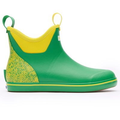 Мужские ботильоны XTRATUF с откидной крышкой на щиколотке зеленого цвета