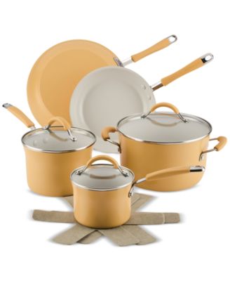 Набор керамической посуды Rachael Ray Cucina с антипригарным покрытием из 10 предметов