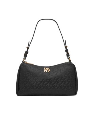 Сумка через плечо DKNY Remy Top на молнии черного цвета