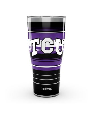 Tervis TCU Рогатые лягушки, 30 унций. Стакан Hype Stripes из нержавеющей стали белого цвета