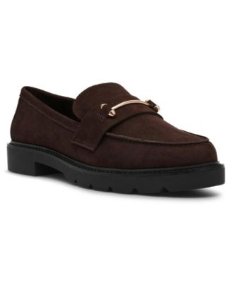 Женские мокасины на плоской подошве Anne Klein коричневого цвета