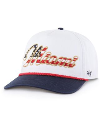Брендовая мужская белая шляпа Miami Dolphins 47-го года выпуска, патриотическая, с регулируемым козырьком, белая