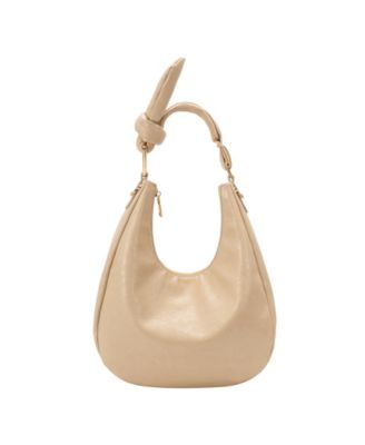 Сумка через плечо Melie Bianco Lilie Crinkle среднего размера коричнево-бежевого цвета