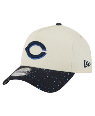 Мужская кремовая шляпа New Era Cincinnati Reds в крапинку с А-образной оправой длиной 9 футов, коричнево-бежевая