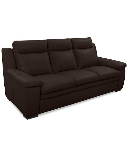Furniture Closeout Zane 88 Leather Sofa Reviews Furniture Macy S