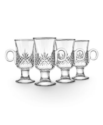 Ирландские кофейные кружки Godinger Dublin Crystal, набор из 4-х кружек