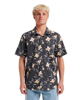 Мужская классическая рубашка Kaneohe Quiksilver с коротким рукавом