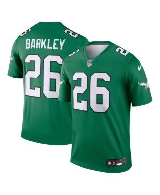 Мужская футболка Nike Saquon Barkley Kelly Green Philadelphia Eagles Alternate Legend