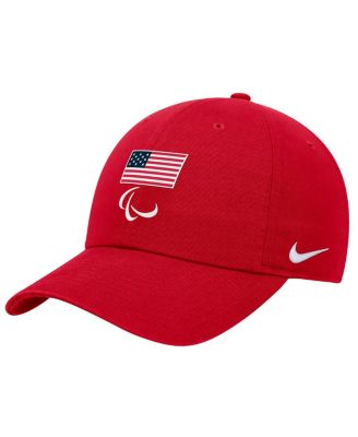 Мужская красная регулируемая кепка паралимпийского клуба США Nike