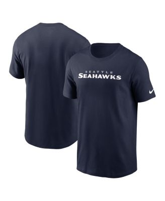 Мужская футболка Nike College Navy Seattle Seahawks Prime Time с надписью Essential