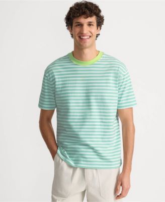 Мужская футболка свободного кроя Super-T Crew с коротким рукавом от Lands' End