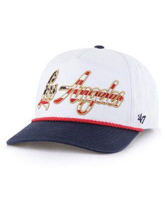 Брендовая мужская белая шляпа Los Angeles Dodgers 47-го года выпуска, патриотическая, с регулируемым козырьком, белая