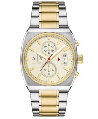 Мужские кварцевые часы A|X Armani Exchange с 2-тонным хронографом из нержавеющей стали, 40 мм