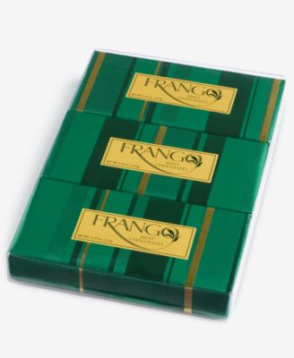 Подарочная коробка из мятного молочного шоколада Frango Chocolates, упакованная в 3 упаковки весом 1/3 фунта, создана для Macy's