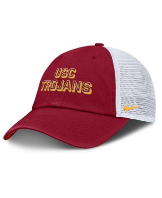 Мужская кепка дальнобойщика Nike Cardinal USC Trojans 2025 Gameday On-Field Club с регулируемой посадкой, красная