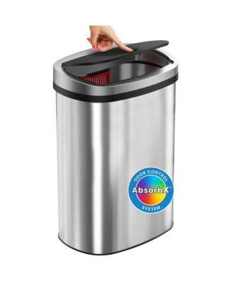 Кухонное мусорное ведро с крышкой из композитного материала объемом 13 галлонов с крышкой AbsorbX