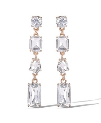 Эффектные серьги Jessica Simpson Crystal Cascade multi