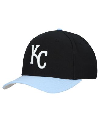 Мужская и женская черная регулируемая шляпа Mitchell & Ness от Kansas City Royals Basic Coop Pro