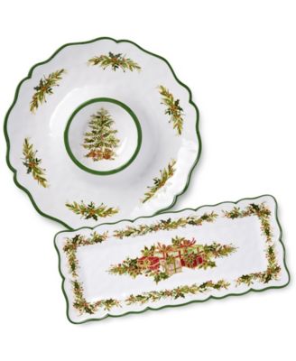 Сертифицированный международный меламин из дерева Остролист, 2 шт. Набор для закусок