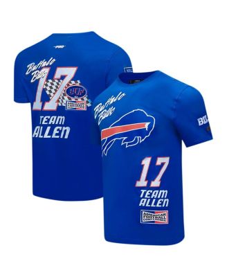 Мужская футболка Josh Allen Royal Buffalo Bills Fast Lane с именем и номером игрока Pro Standard