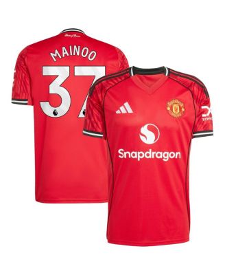 Мужская футболка Adidas Kobbie Mainoo Red Manchester United Home 2025/26, реплика игрока