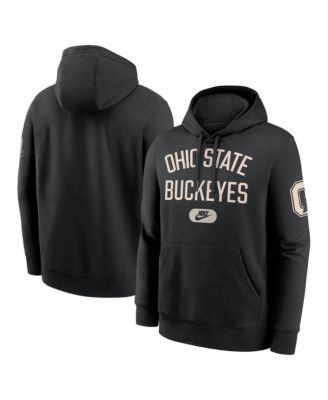 Мужской черный пуловер с капюшоном Nike Ohio State Buckeyes Fashion Club