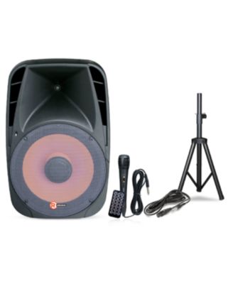 RadioShack Party Tower 2-полосная акустическая система P.A. PA мощностью 8000 Вт с подставкой и пультом дистанционного управления черный