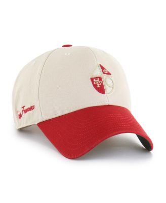 Брендовая мужская шляпа кремового/алого цвета 47-го года выпуска San Francisco 49ers Fairfield с регулируемой спинкой, MVP