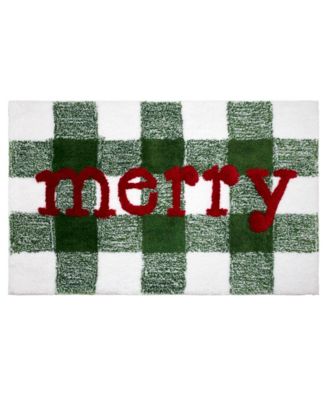 Коврик для ванной из полиэстера Avanti Merry Plaid, 20