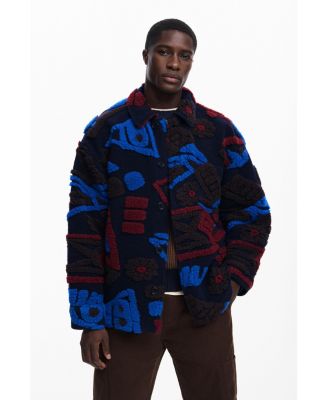 Мужская этническая куртка Desigual с рельефными деталями