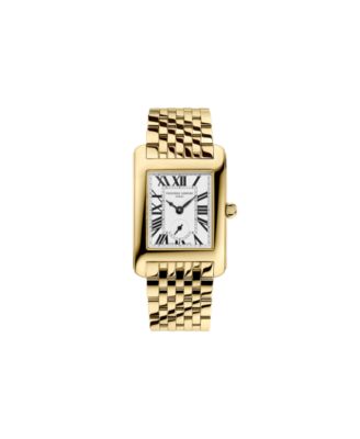 Женские часы Carree Frederique Constant с золотистым браслетом из нержавеющей стали, 25,2 мм