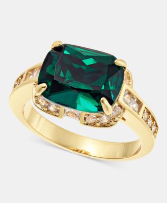 Кольцо с паве и цветным хрусталем Charter Club, эксклюзивно в Macy's gold