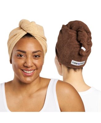 Turbie Twist из микрофибры Turbie Twist 2 упаковки (овчина, сосновая шишка)