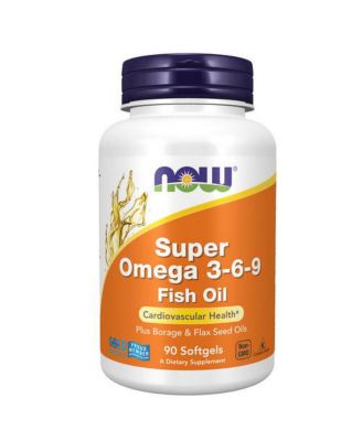NOW Foods Super Omega 3-6-9, 1200 мг, 90 г без цвета