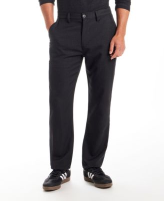 Винтажные и черные мужские брюки обычного кроя с клетчатым рисунком серого цвета