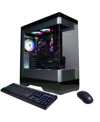 Настольный игровой компьютер CyberPowerPC Gamer Supreme с жидкостным охлаждением, Intel Core Ultra 9 285 2,5 ГГц, 32 ГБ оперативной памяти, 2 ТБ SSD, AMD Radeon RX 9060 XT 16 ГБ, черный