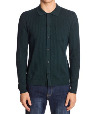 Мужская рубашка поло обычного покроя с узором Пейсли и серый, зеленая